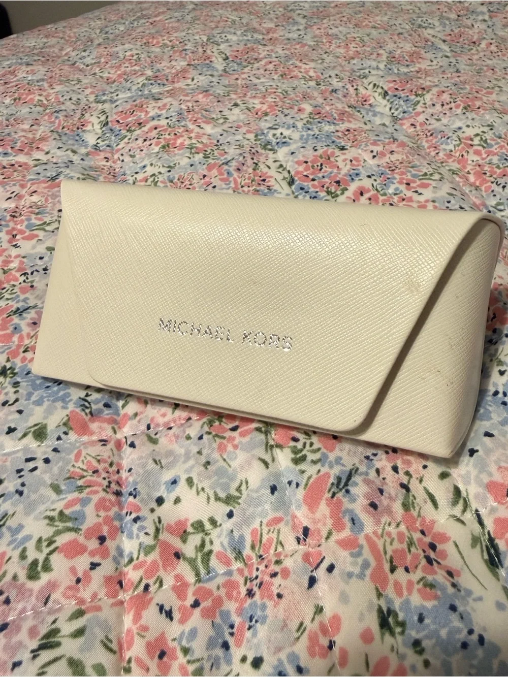 Michael Kors Cream Envelope Clutch with Logo